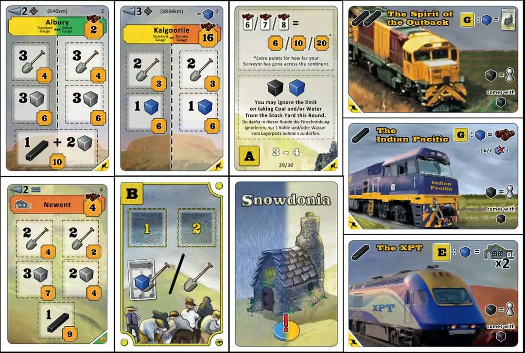 Surprised Stare Games Ltd Snowdonia: Trans-Australian Railway & The Daffodil Line Board Games 2 Surprised Stare Games Ltd Snowdonia: Trans-Australian Railway & The Daffodil Line Board Games