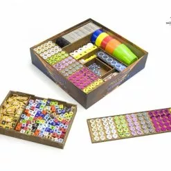 Gaming Trunk - Galactic Roll Organizer For Roll For The Galaxy (Walnut)