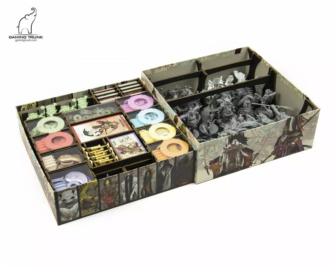 Gaming Trunk - Rising Star Organizer For Rising Sun™ KS Edition (Unstained) 7 Gaming Trunk - Rising Star Organizer For Rising Sun™ KS Edition (Unstained)