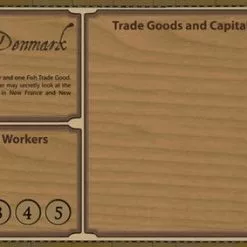 Eagle-Gryphon Games Glenn Drover's Empires: Age Of Discovery - Denmark Player Board And White Figures Board Games