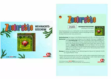 ABACUSSPIELE Zooloretto: Christmas Gift (German Import) 1 ABACUSSPIELE Zooloretto: Christmas Gift (German Import)