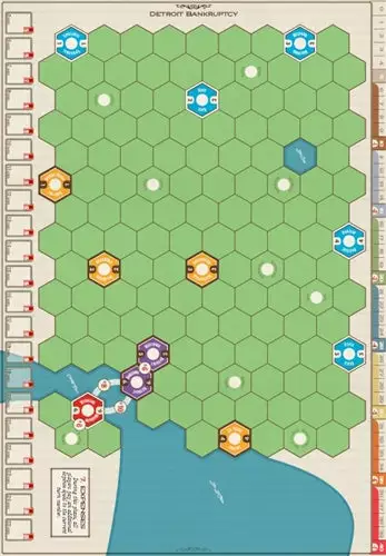 Eagle-Gryphon Games Age Of Steam Deluxe Expansion: Detroit Bankruptcy & Heavy Cardboard Maps 2 Eagle-Gryphon Games Age Of Steam Deluxe Expansion: Detroit Bankruptcy & Heavy Cardboard Maps