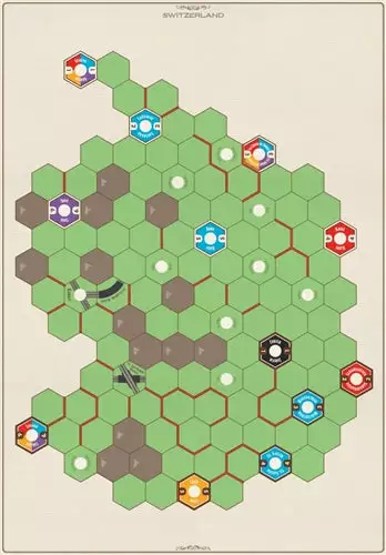 Eagle-Gryphon Games Age Of Steam Deluxe: New England/Pittsburgh & Switzerland Maps 2 Eagle-Gryphon Games Age Of Steam Deluxe: New England/Pittsburgh & Switzerland Maps