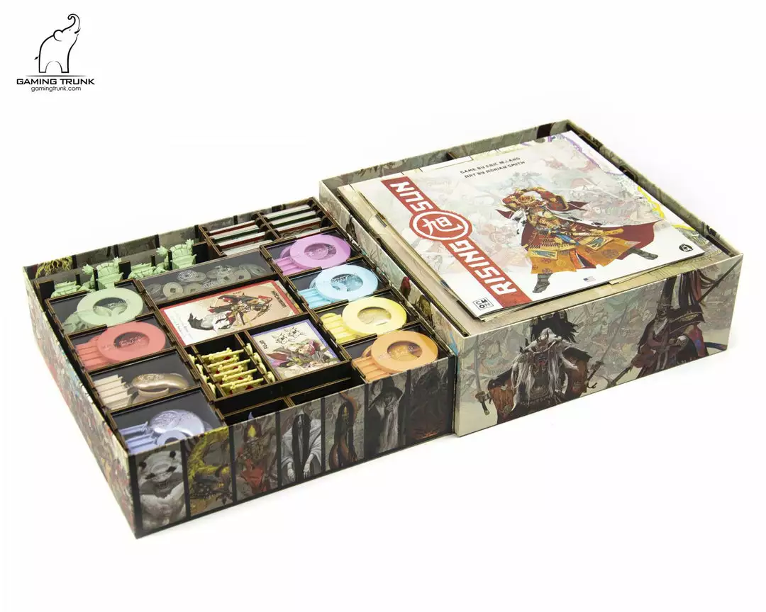 Gaming Trunk - Rising Star Organizer For Rising Sun™ KS Edition (Unstained) 1 Gaming Trunk - Rising Star Organizer For Rising Sun™ KS Edition (Unstained)