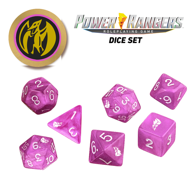Renegade Game Studios Jun 20-26, 2022 Power Rangers: Roleplaying Game Dice Set - Pink 1 Renegade Game Studios Jun 20-26, 2022 Power Rangers: Roleplaying Game Dice Set - Pink