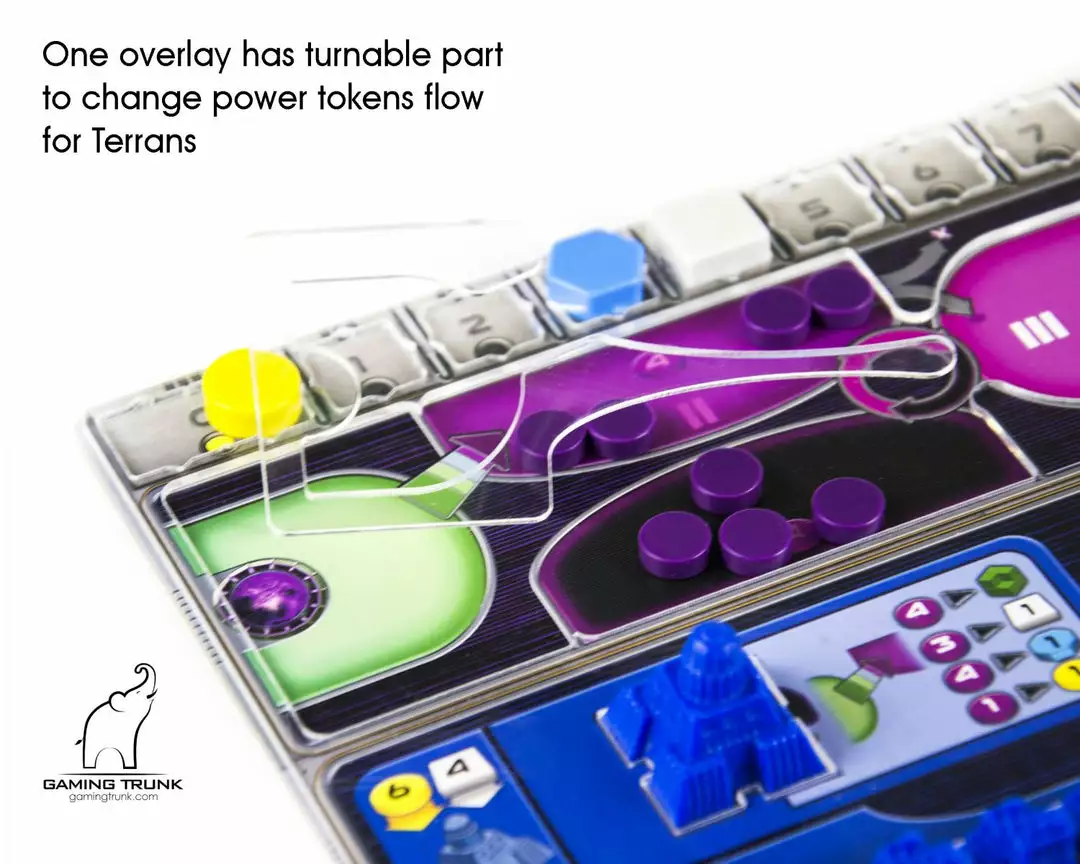 Gaming Trunk - Acrylic Overlays For The Gaia Project Player Board 8 Gaming Trunk - Acrylic Overlays For The Gaia Project Player Board