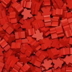 MeepleSource - Standard Meeples Pack (25 Pcs) - Red May 16-22, 2022
