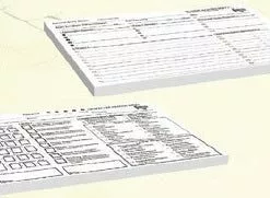 (Unknown) Board Games Folklore: Character Record Pad