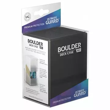 Deck Boxes Ultimate Guard - Boulder™ 80+ Deck Case Onyx (Black) 1 Deck Boxes Ultimate Guard - Boulder™ 80+ Deck Case Onyx (Black)