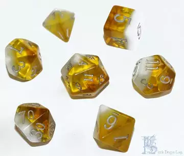 Little Dragon Corp Birthday Dice - November Citrine 1 Little Dragon Corp Birthday Dice - November Citrine