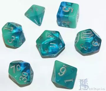 Little Dragon Corp Accessories Birthday Dice - December Turquoise 1 Little Dragon Corp Accessories Birthday Dice - December Turquoise