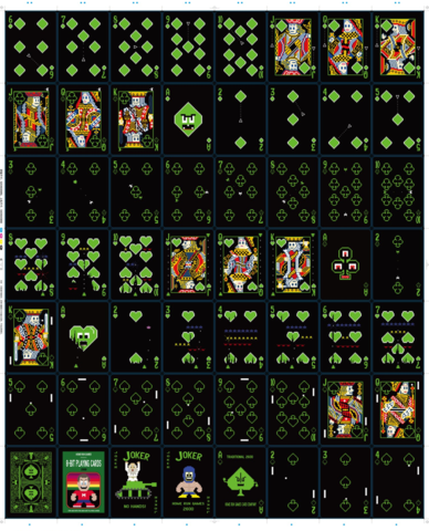Game Salute 8-Bit Playing Cards Traditional 2600 Deck 3 Game Salute 8-Bit Playing Cards Traditional 2600 Deck