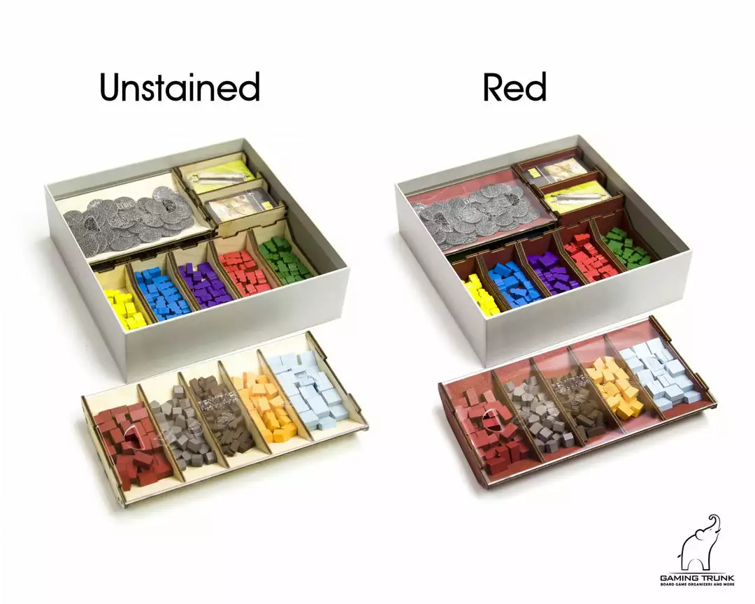 Gaming Trunk - Architects Organizer For Architects Of The West Kingdom (Natural Unstained) 14 Gaming Trunk - Architects Organizer For Architects Of The West Kingdom (Natural Unstained)