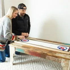 Yard Games Curling And Shuffleboard (2 In 1 Table Top Game With 8 Rolling Discs) 8 Yard Games Curling And Shuffleboard (2 In 1 Table Top Game With 8 Rolling Discs)