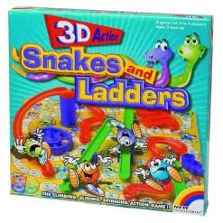 Dorcy Irwin 3D Action Snakes And Ladders Board Games