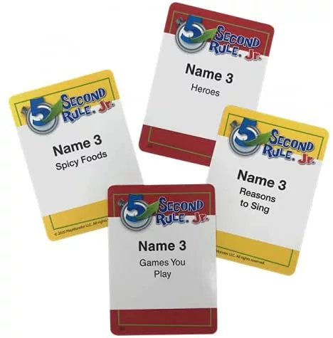 PlayMonster, LLC 5 Second Rule Jr. Board Games 3 PlayMonster, LLC 5 Second Rule Jr. Board Games