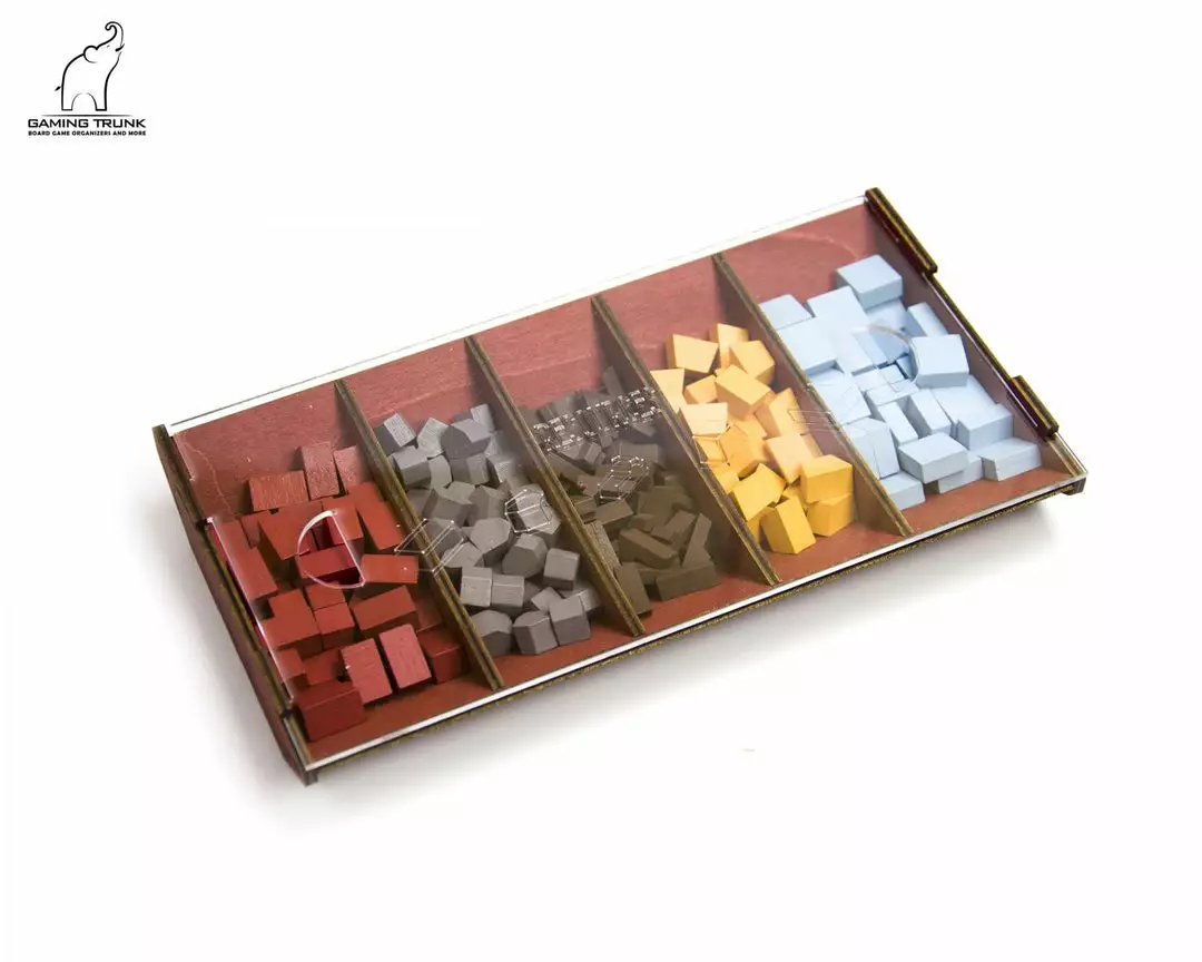 Gaming Trunk - Architects Organizer For Architects Of The West Kingdom (Natural Unstained) 3 Gaming Trunk - Architects Organizer For Architects Of The West Kingdom (Natural Unstained)