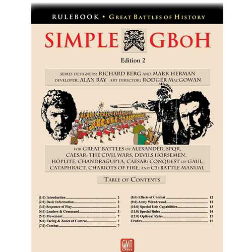 GMT Games Simple Great Battles Of History (2nd Edition) 1 GMT Games Simple Great Battles Of History (2nd Edition)