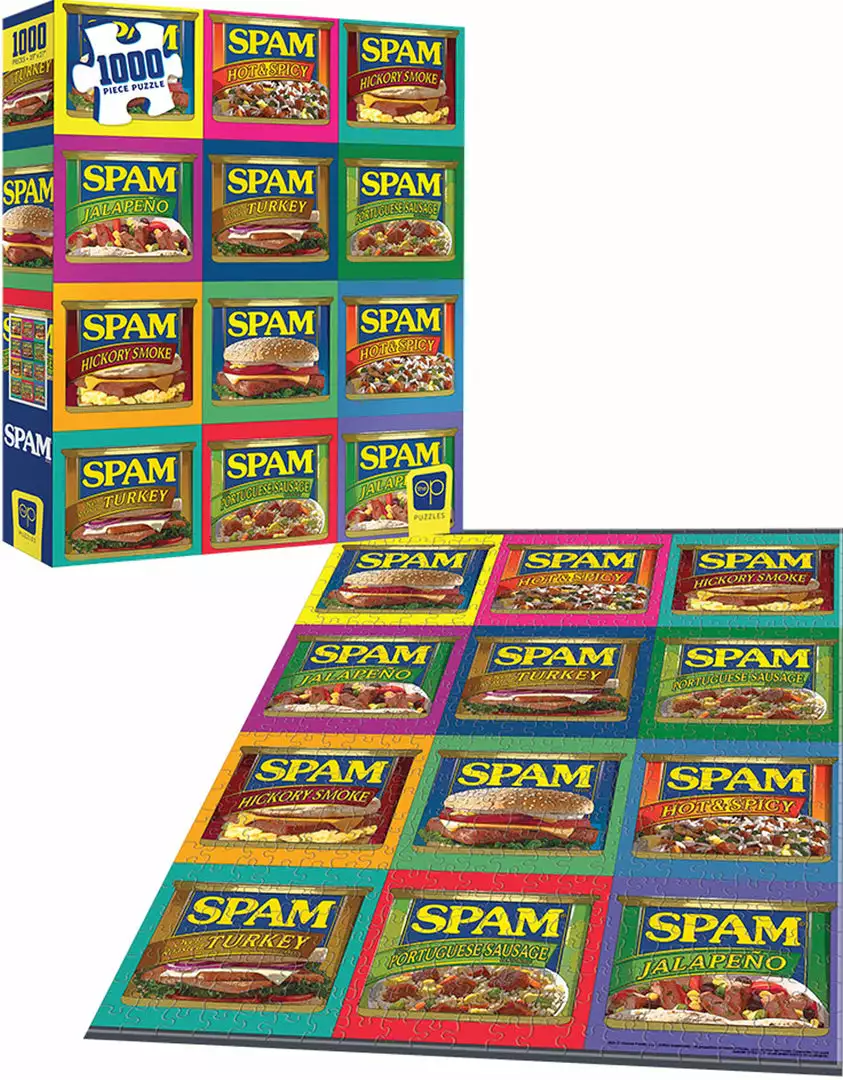 Puzzle - USAopoly - Spam: “Don't Knock It 'Til You'Ve Fried It” (1000 Pieces) 2 Puzzle - USAopoly - Spam: “Don't Knock It 'Til You'Ve Fried It” (1000 Pieces)