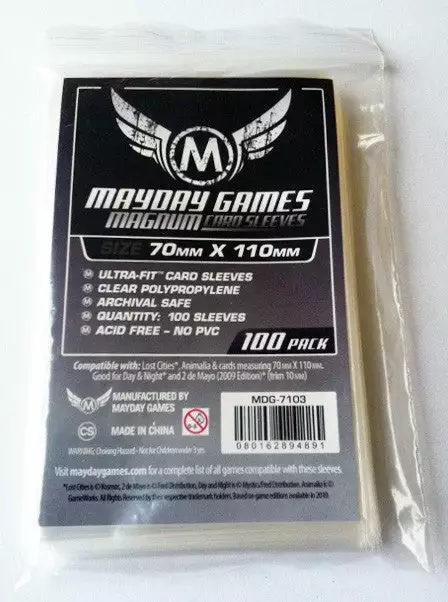 Mayday Games May 30-Jun 5, 2022 Mayday Sleeves - Magnum Ultra-Fit "Lost Cities" Card Sleeves (100 Pack Standard Protection) 2 Mayday Games May 30-Jun 5, 2022 Mayday Sleeves - Magnum Ultra-Fit "Lost Cities" Card Sleeves (100 Pack Standard Protection)