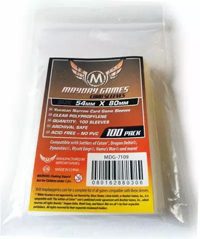 Mayday Games Jun 27-Jul 3, 2022 Mayday Sleeves - Yucatan Narrow Card Sleeves 2 Mayday Games Jun 27-Jul 3, 2022 Mayday Sleeves - Yucatan Narrow Card Sleeves