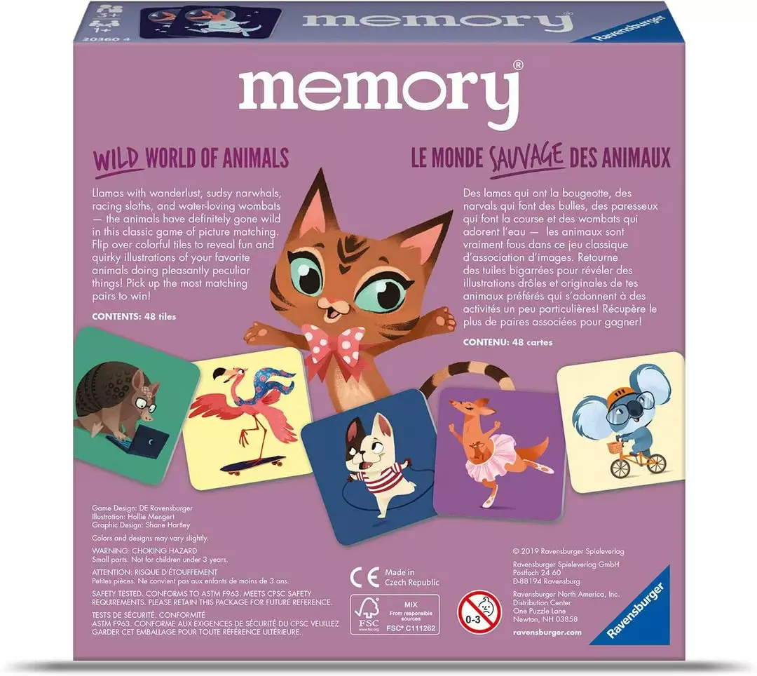 Ravensburger Memory - Wild World Of Animals (Box Damage) 6 Ravensburger Memory - Wild World Of Animals (Box Damage)