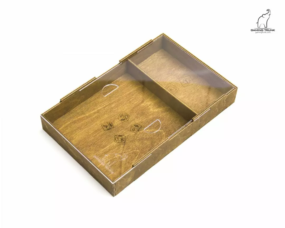 Gaming Trunk - Galactic Roll Organizer For Roll For The Galaxy (Walnut) 7 Gaming Trunk - Galactic Roll Organizer For Roll For The Galaxy (Walnut)