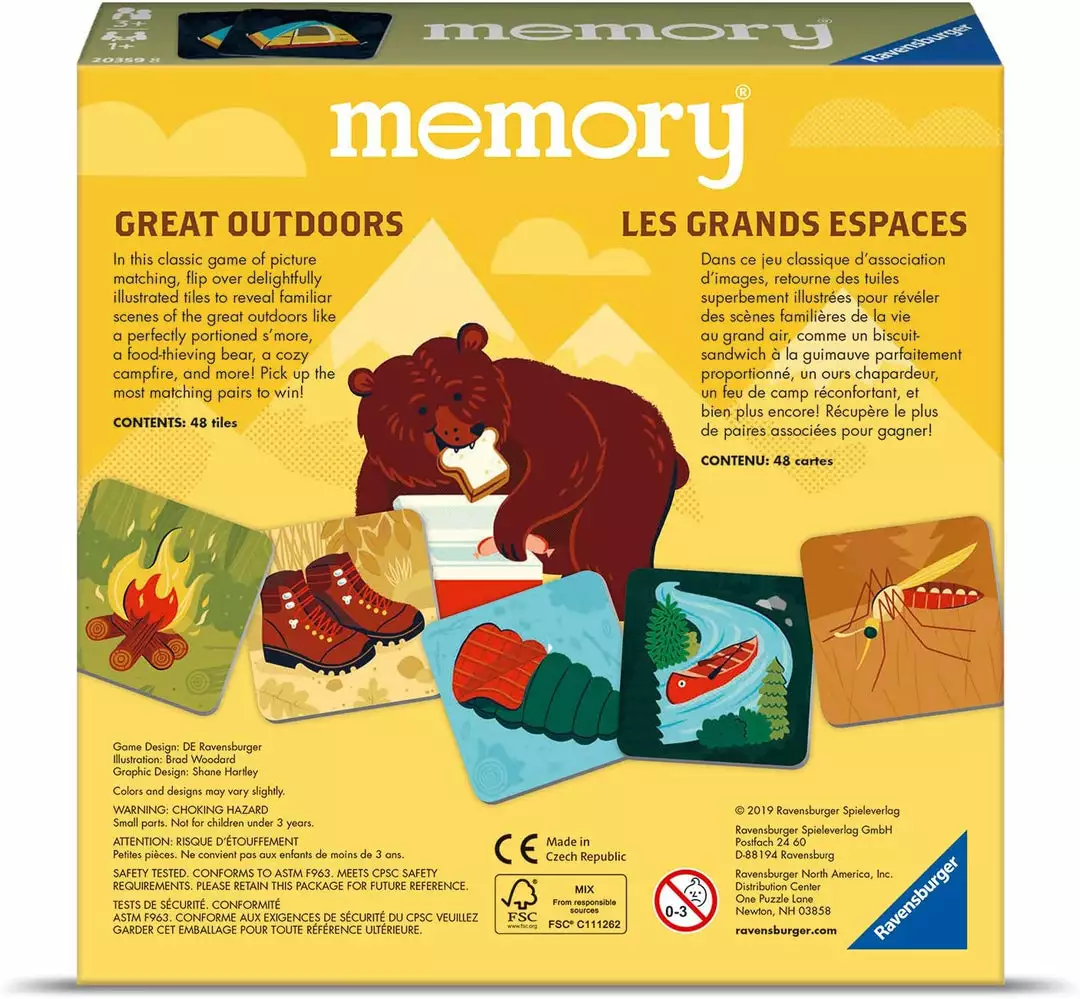 Ravensburger Memory - Great Outdoors 3 Ravensburger Memory - Great Outdoors