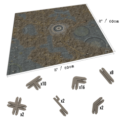 Battle Systems Ltd Battle Systems Scifi Terrain Trader Encampment Core Set (Import)