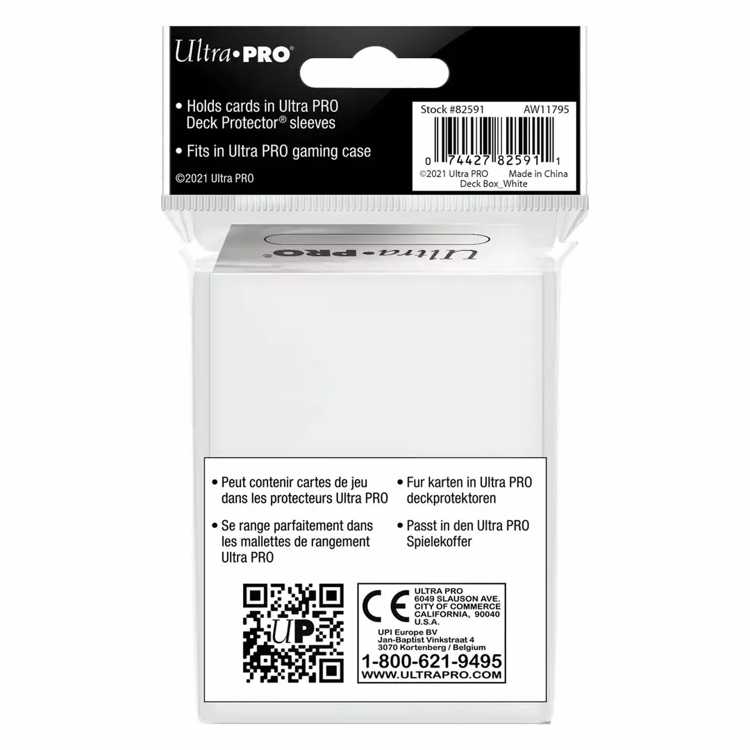 Deck Boxes Ultra Pro - PRO 80+ Deck Box: White 3 Deck Boxes Ultra Pro - PRO 80+ Deck Box: White