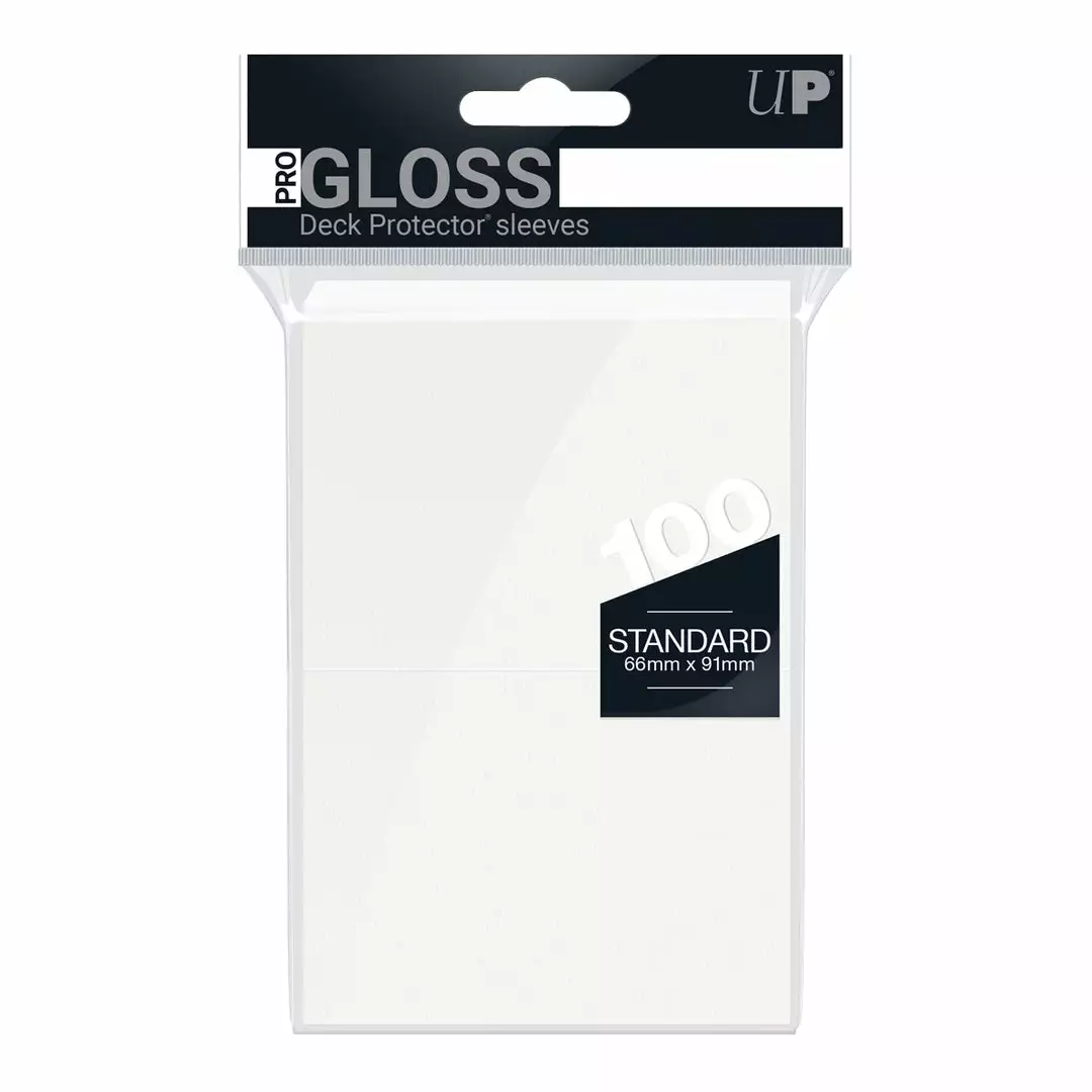 Jun 27-Jul 3, 2022 Ultra Pro - PRO-Gloss 100ct Standard Deck Protector® Sleeves: White 1 Jun 27-Jul 3, 2022 Ultra Pro - PRO-Gloss 100ct Standard Deck Protector® Sleeves: White