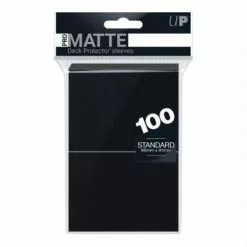 May 30-Jun 5, 2022 Ultra Pro - PRO-Matte 100ct Standard Deck Protector® Sleeves: Black