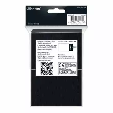 May 30-Jun 5, 2022 Ultra Pro - PRO-Matte 100ct Standard Deck Protector® Sleeves: Black 2 May 30-Jun 5, 2022 Ultra Pro - PRO-Matte 100ct Standard Deck Protector® Sleeves: Black