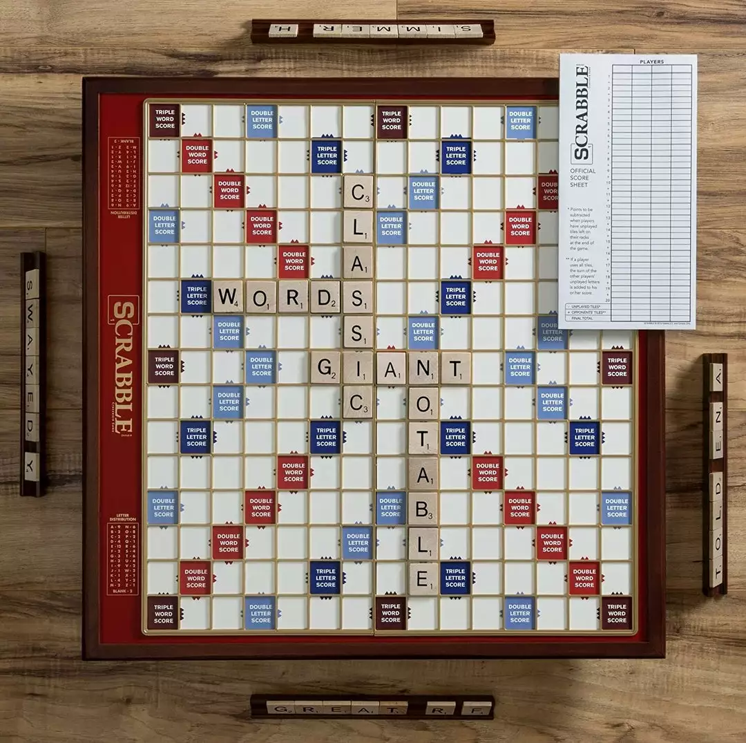 WS Game Company Scrabble Deluxe Giant 1 WS Game Company Scrabble Deluxe Giant