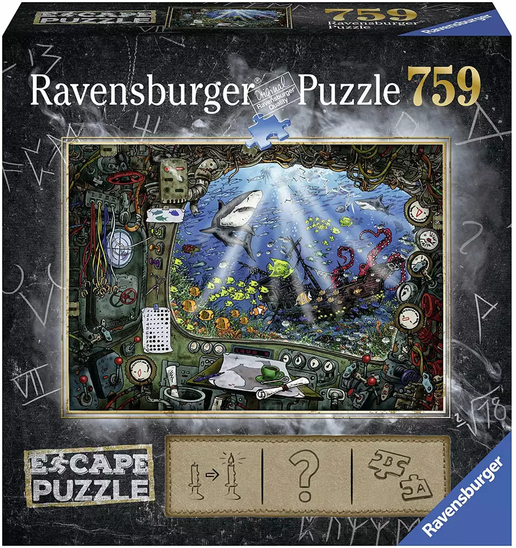 Puzzle - Ravensburger - Escape Puzzle: Submarine (759 Pieces) Jun 6-12, 2022 1 Puzzle - Ravensburger - Escape Puzzle: Submarine (759 Pieces) Jun 6-12, 2022