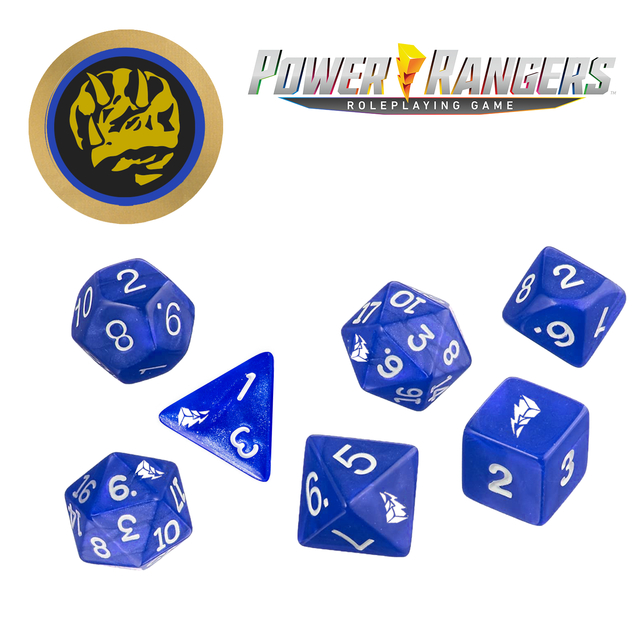 Renegade Game Studios Power Rangers: Roleplaying Game Dice Set - Blue Jun 20-26, 2022 1 Renegade Game Studios Power Rangers: Roleplaying Game Dice Set - Blue Jun 20-26, 2022