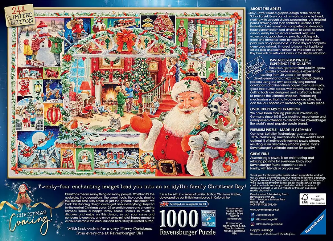 Puzzle - Ravensburger - Christmas Is Coming! (1000 Pieces) Jun 27-Jul 3, 2022 2 Puzzle - Ravensburger - Christmas Is Coming! (1000 Pieces) Jun 27-Jul 3, 2022