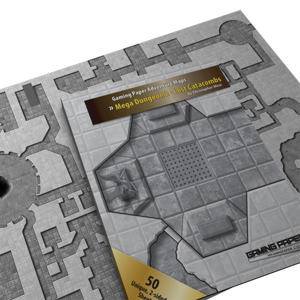 Gaming Paper Adventure Maps: Mega Dungeon 2 – Lost Catacombs Accessories 1 Gaming Paper Adventure Maps: Mega Dungeon 2 – Lost Catacombs Accessories