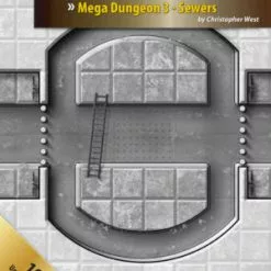 Gaming Paper Adventure Maps: Mega Dungeon 3 – Sewers