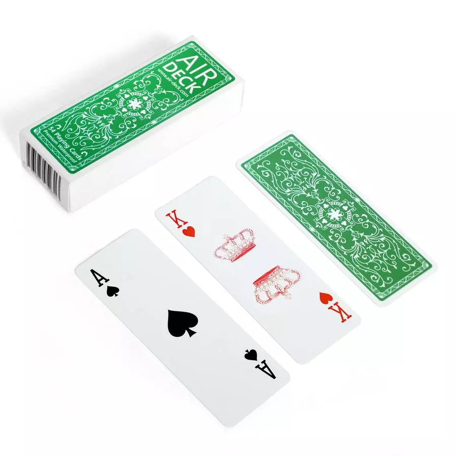 TipTop Things Board Games Air Deck Playing Cards - Classic Green 2 TipTop Things Board Games Air Deck Playing Cards - Classic Green