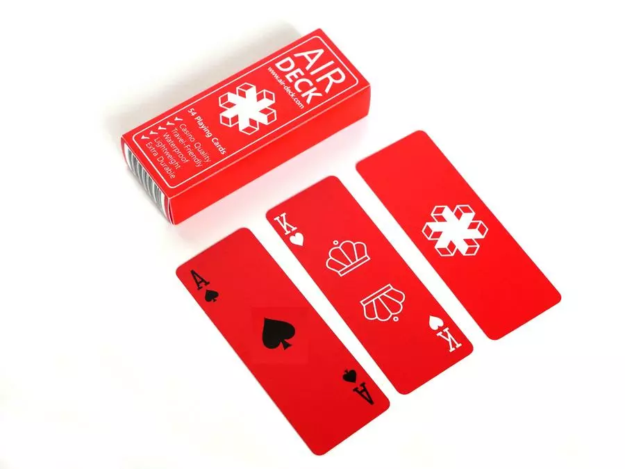 TipTop Things Air Deck Playing Cards - Minimal Red Board Games 2 TipTop Things Air Deck Playing Cards - Minimal Red Board Games