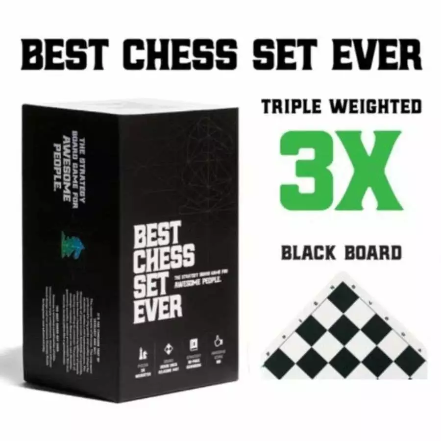 Chess Geeks Board Games Best Chess Set Ever (Standard Black) 1 Chess Geeks Board Games Best Chess Set Ever (Standard Black)