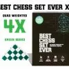 Chess Geeks Best Chess Set Ever (XL Green) Board Games