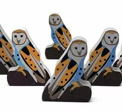 MeepleSource Barn Owl Meeples (8-pc Set) Accessories