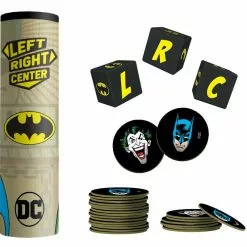The Op Board Games Left Right Center: Batman Dice Game