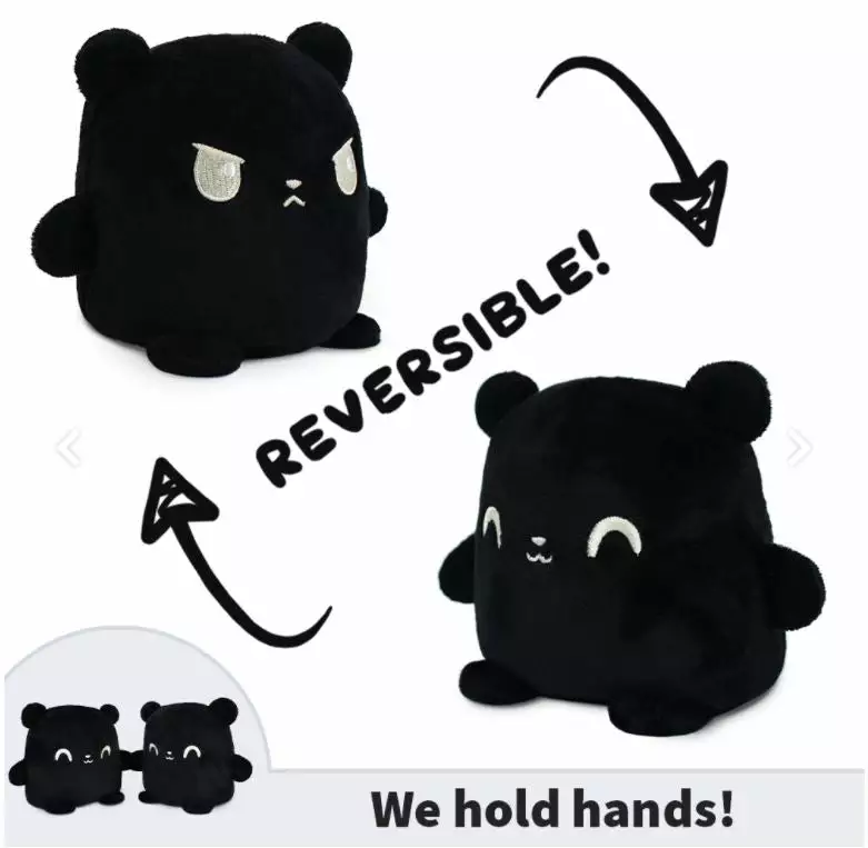Tee Turtle Reversible Bear (Happy Black+Angry Black) May 16-22, 2022 1 Tee Turtle Reversible Bear (Happy Black+Angry Black) May 16-22, 2022