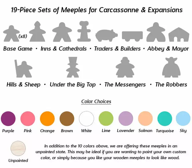 MeepleSource - 19-Piece Set Of Pink Meeples (Compatible With Carcassonne & Expansions) May 16-22, 2022 2 MeepleSource - 19-Piece Set Of Pink Meeples (Compatible With Carcassonne & Expansions) May 16-22, 2022