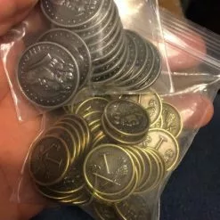 Thunderworks Games Roll Player - Custom Metal Coin Set