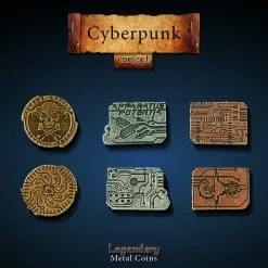 Drawlab Entertainment Legendary Metal Coins: Season 2 - Cyberpunk Coin Set (24 Pcs) Jun 13-19, 2022