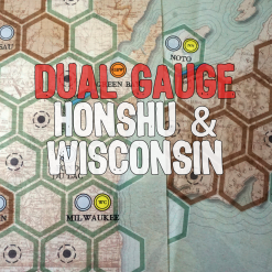 Hollandspiele Board Games Dual Gauge: Honshu & Wisconsin Maps